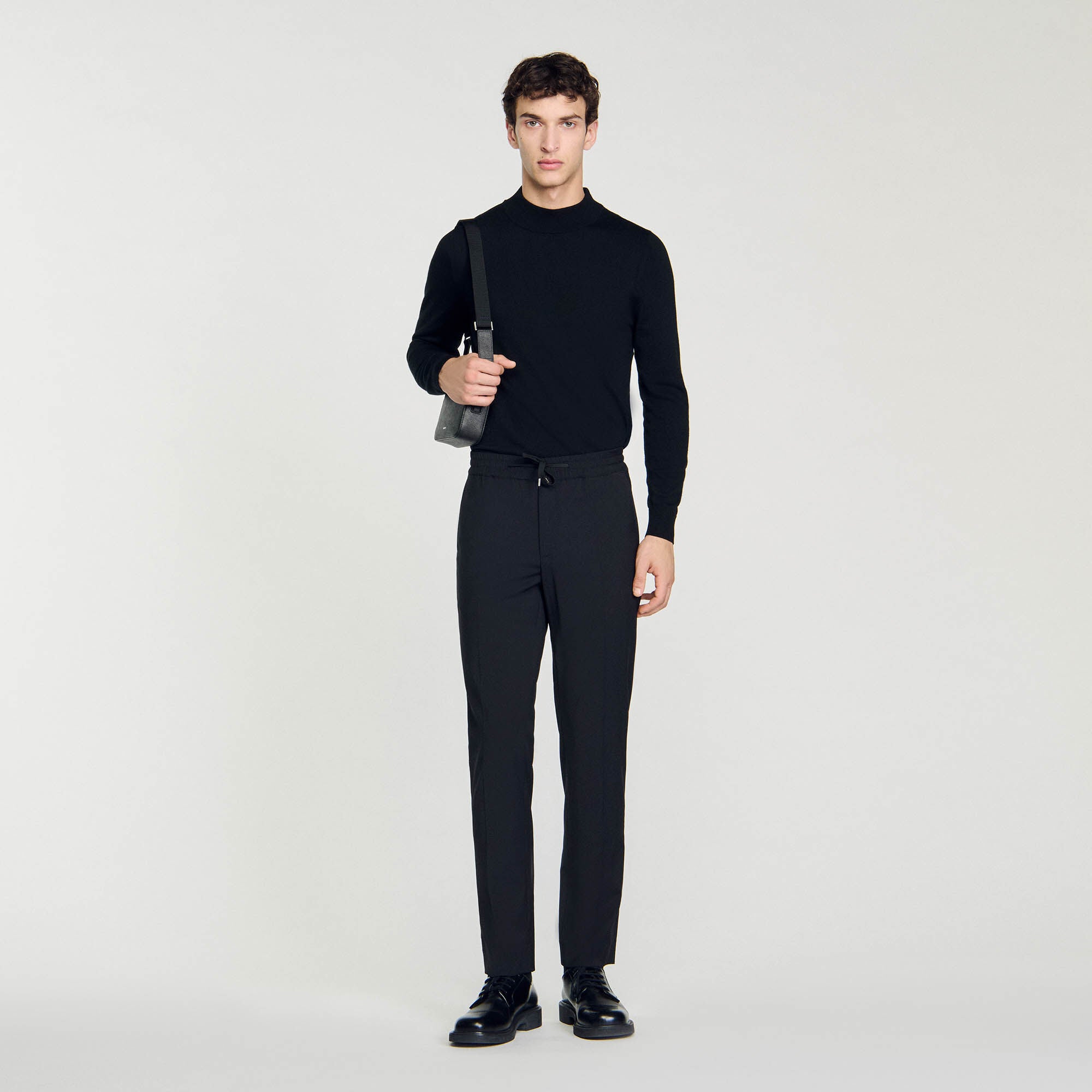 Buy Elasticated Straight-Leg Pants for Men Online - Sandro UAE