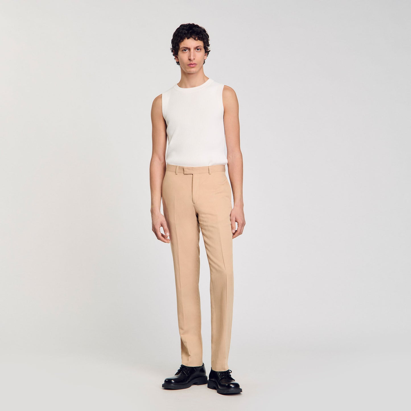 Formal Linen Suit Trousers Nut