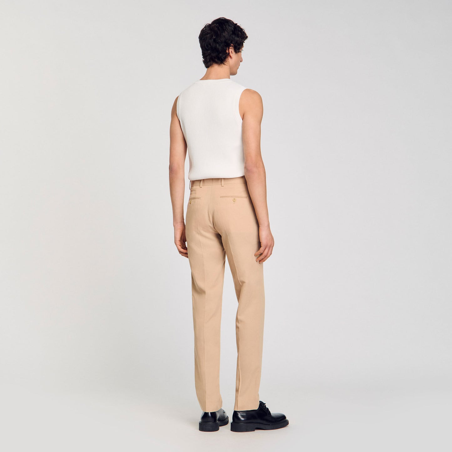 Formal Linen Suit Trousers Nut