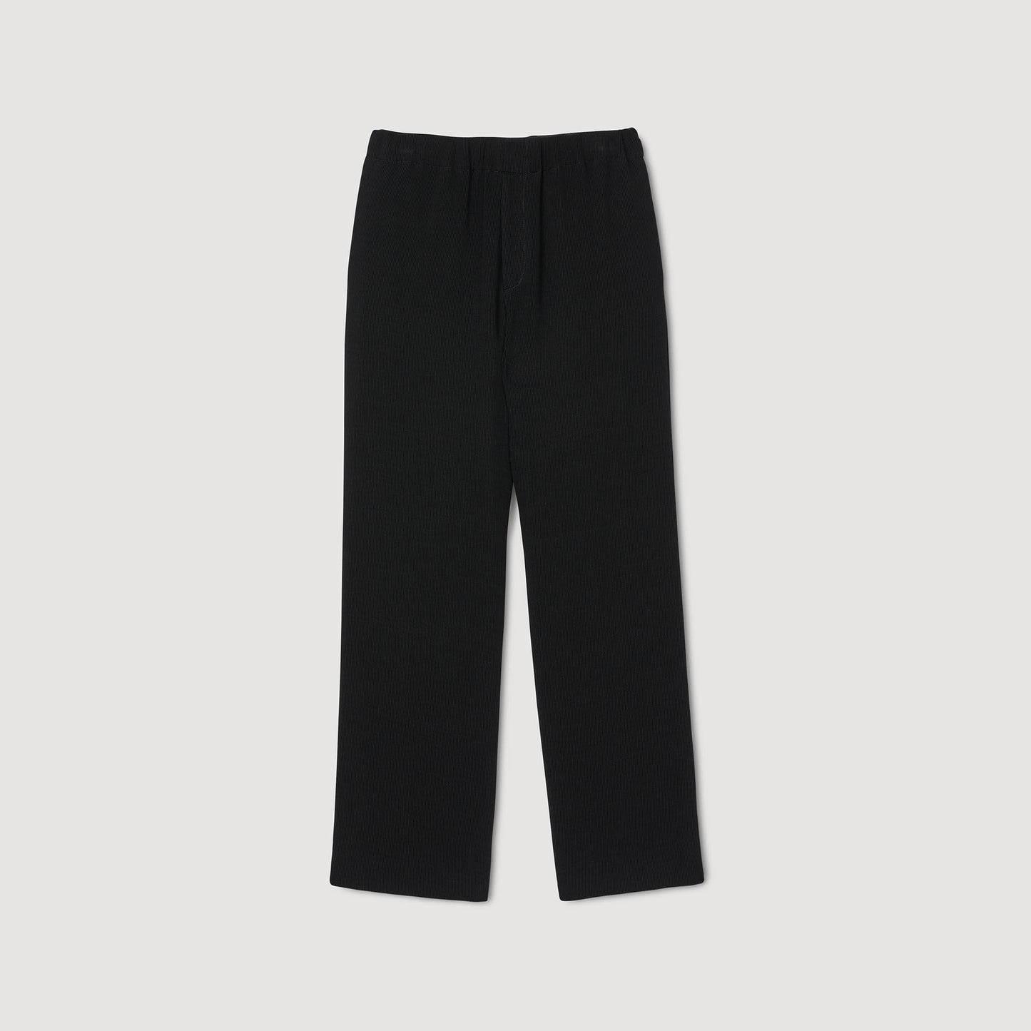 Micropleated Pant Pleated Trousers Black