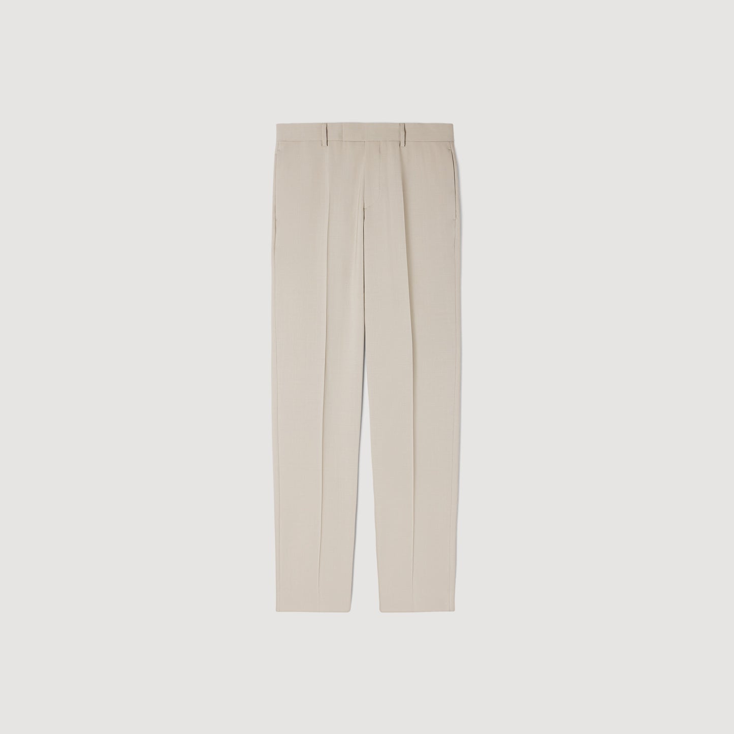 Formal Wool Suit Trousers ALUMINUM