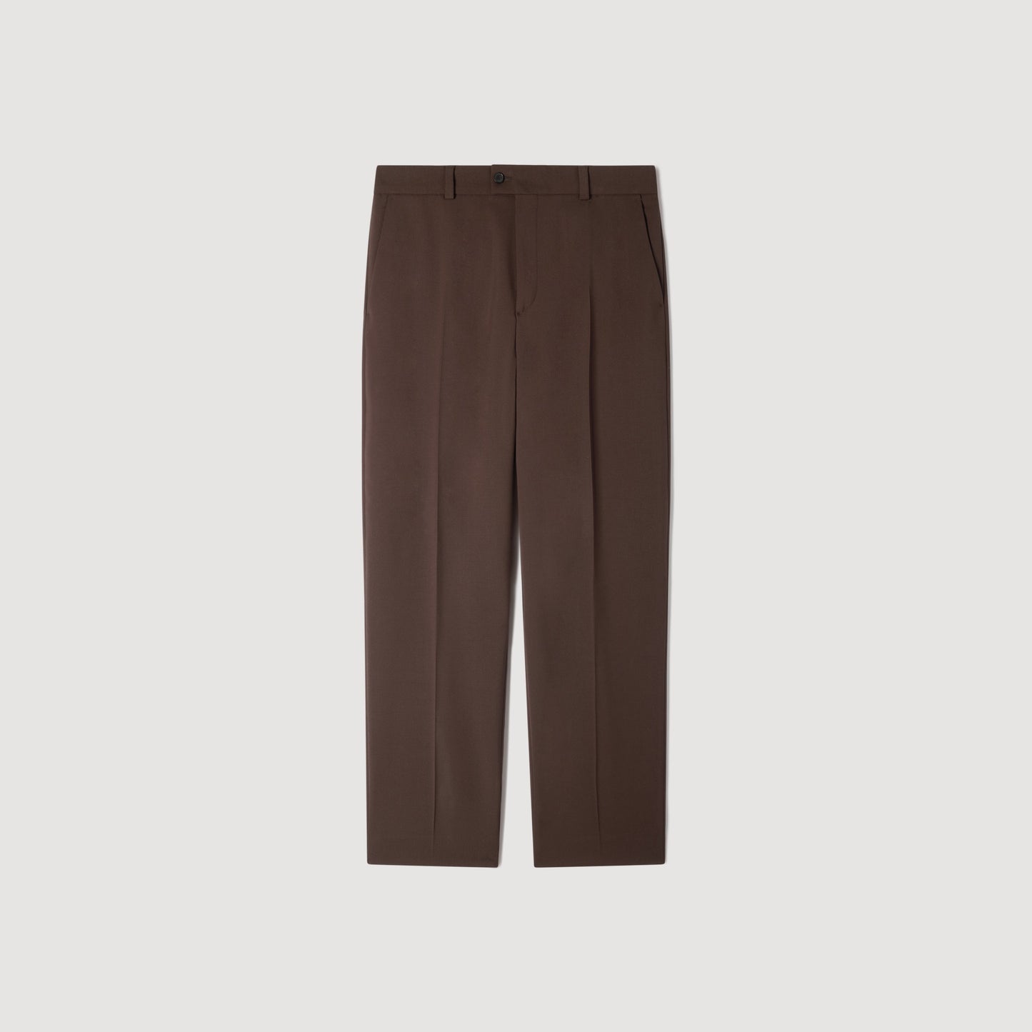 Oversize Suit Oversized Wool Trousers Chocolate
