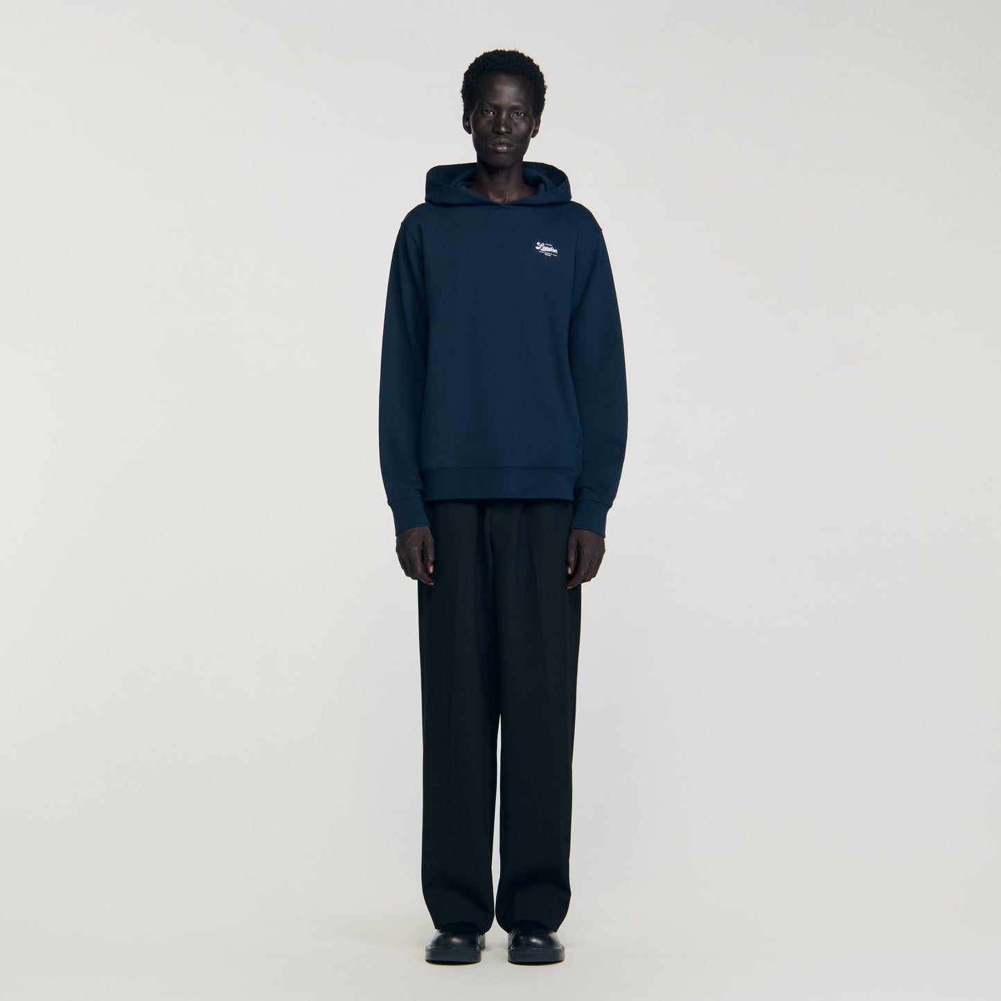Atelier Hoodie Logo Sweatshirt Midnight Blue