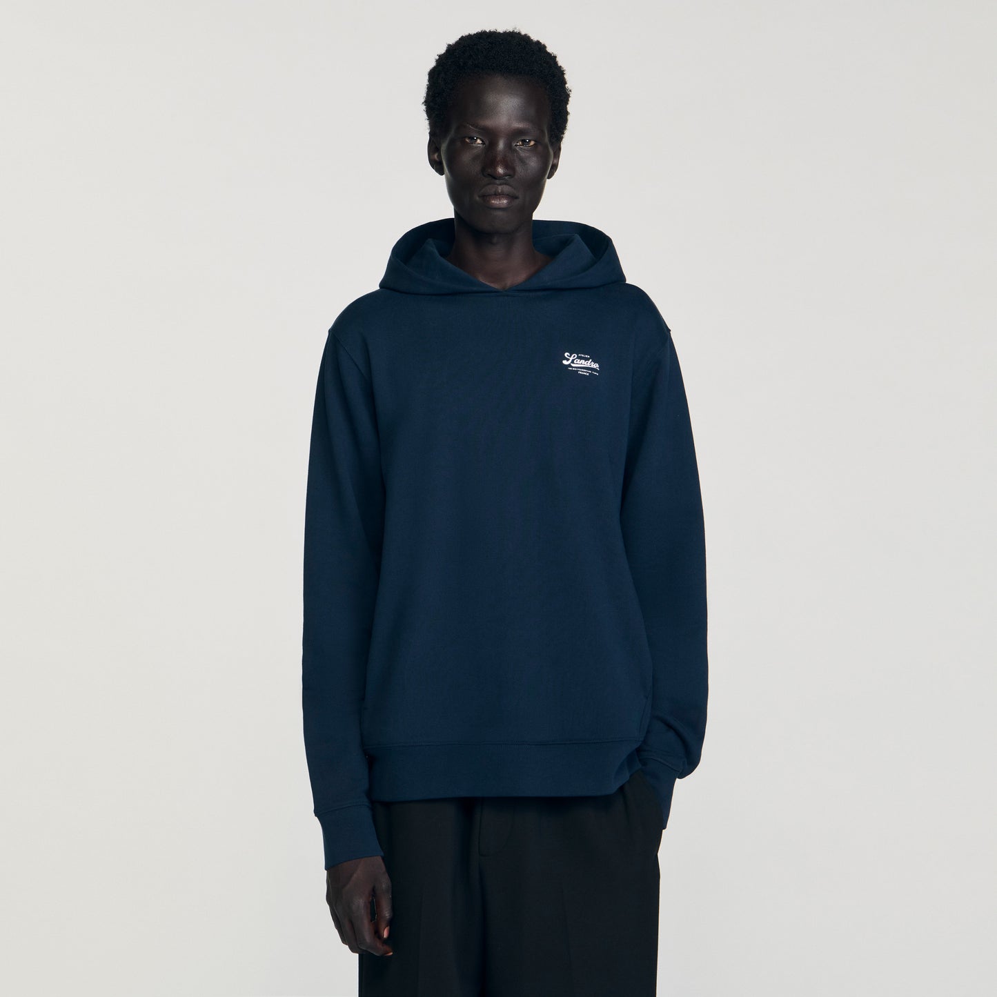 Atelier Hoodie Logo Sweatshirt Midnight Blue