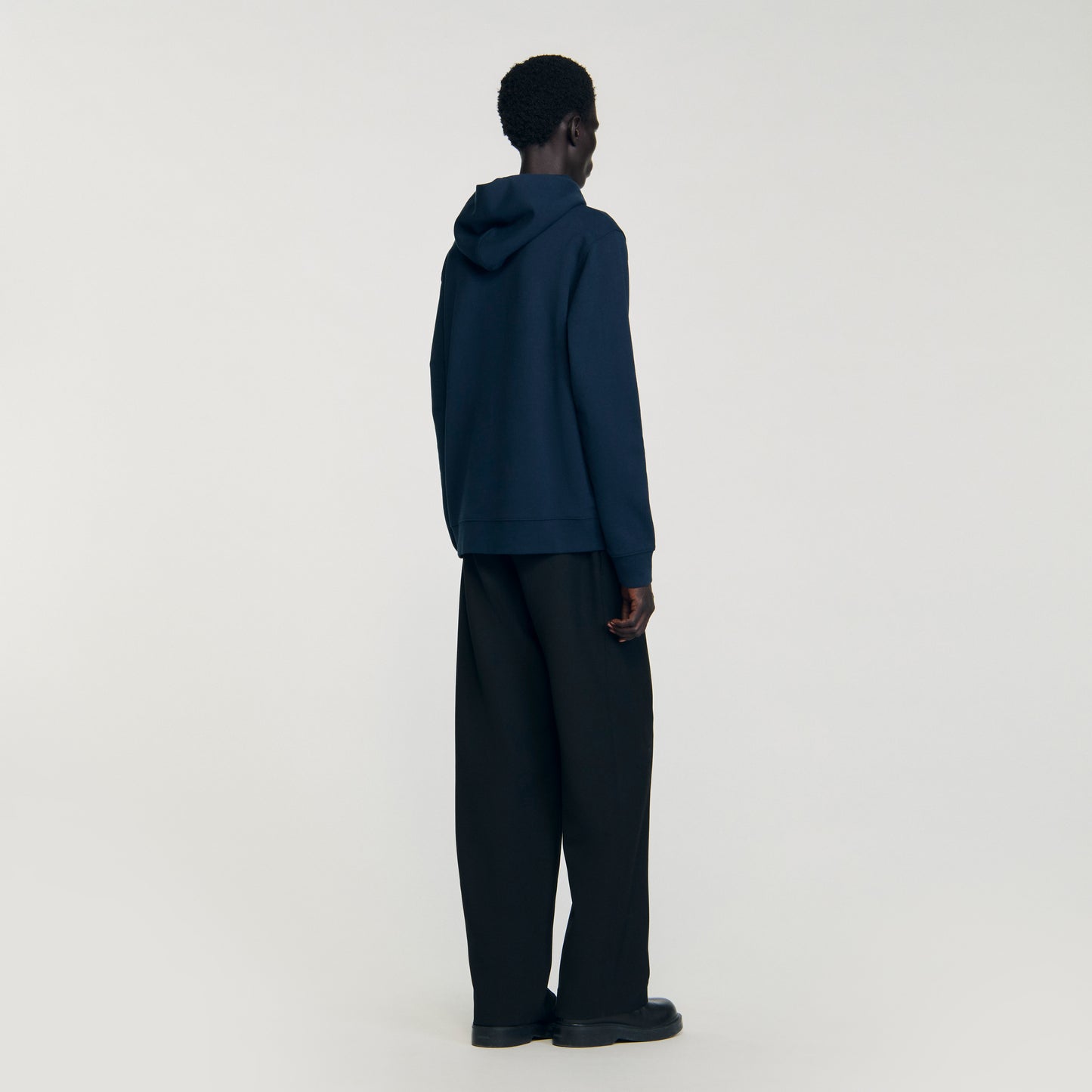 Atelier Hoodie Logo Sweatshirt Midnight Blue