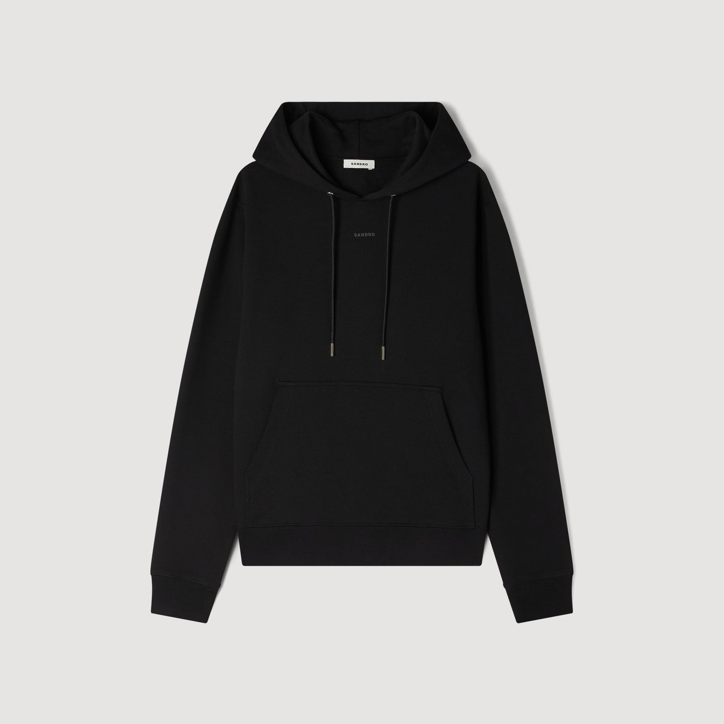 Sandro Logo Hoodie Logo Sweatshirt Black