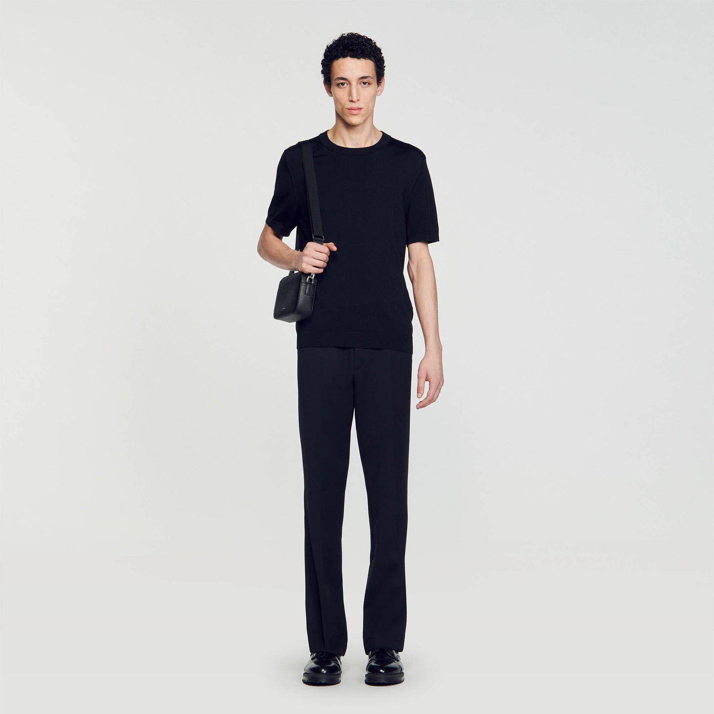 Knitted T-Shirt Black