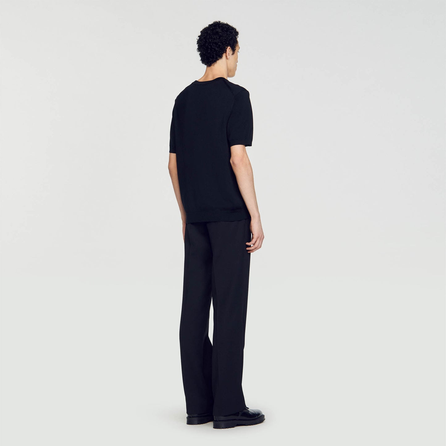 Knitted T-Shirt Black