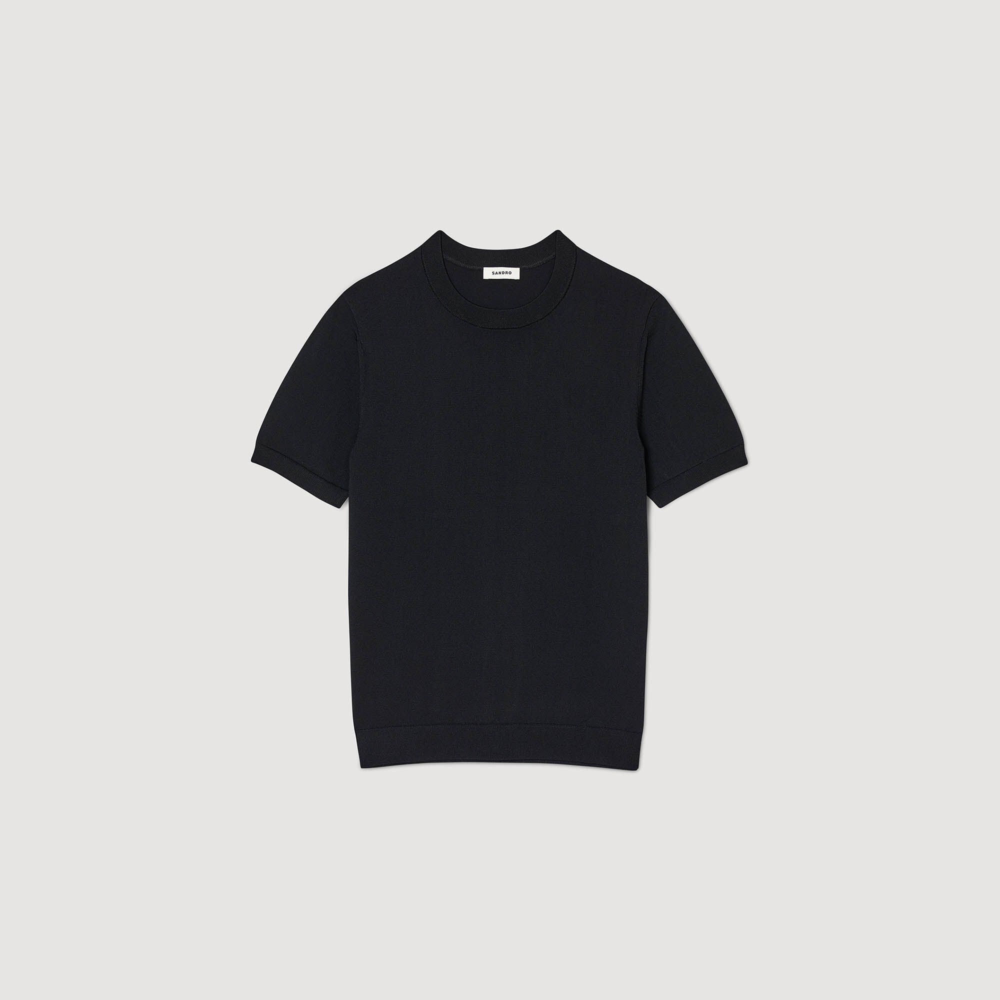 Knitted T-Shirt Black