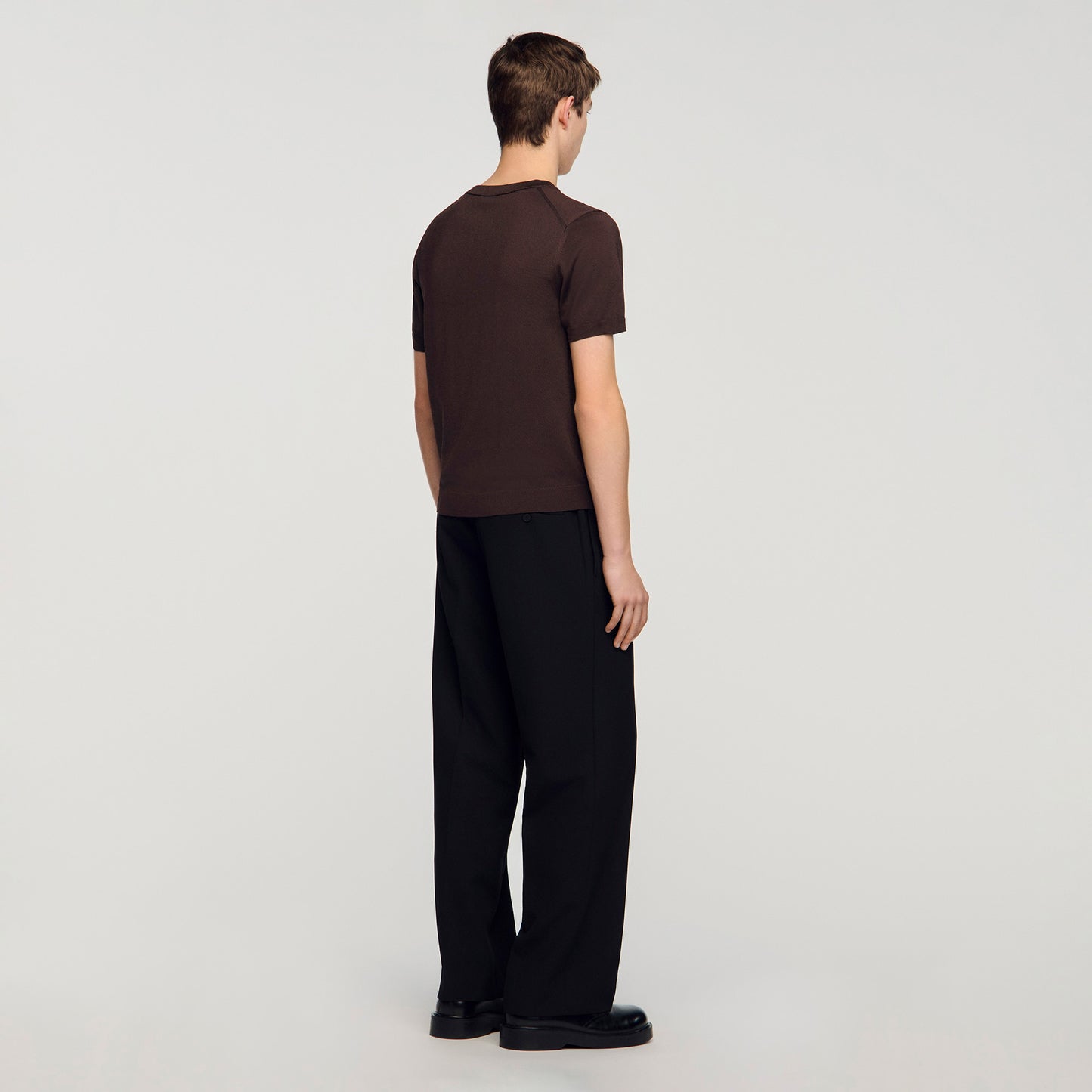 Pablo Tee Knitted T-Shirt CHOCOLATE