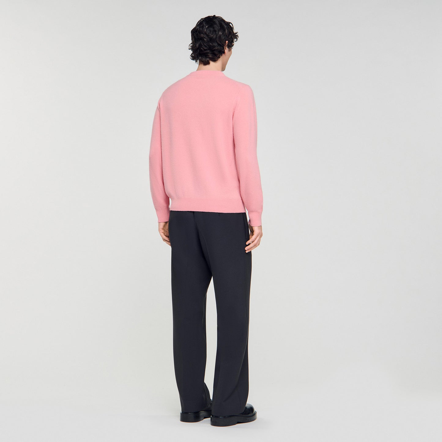 Crewneck Cashmere Cashmere Sweater Baby Pink