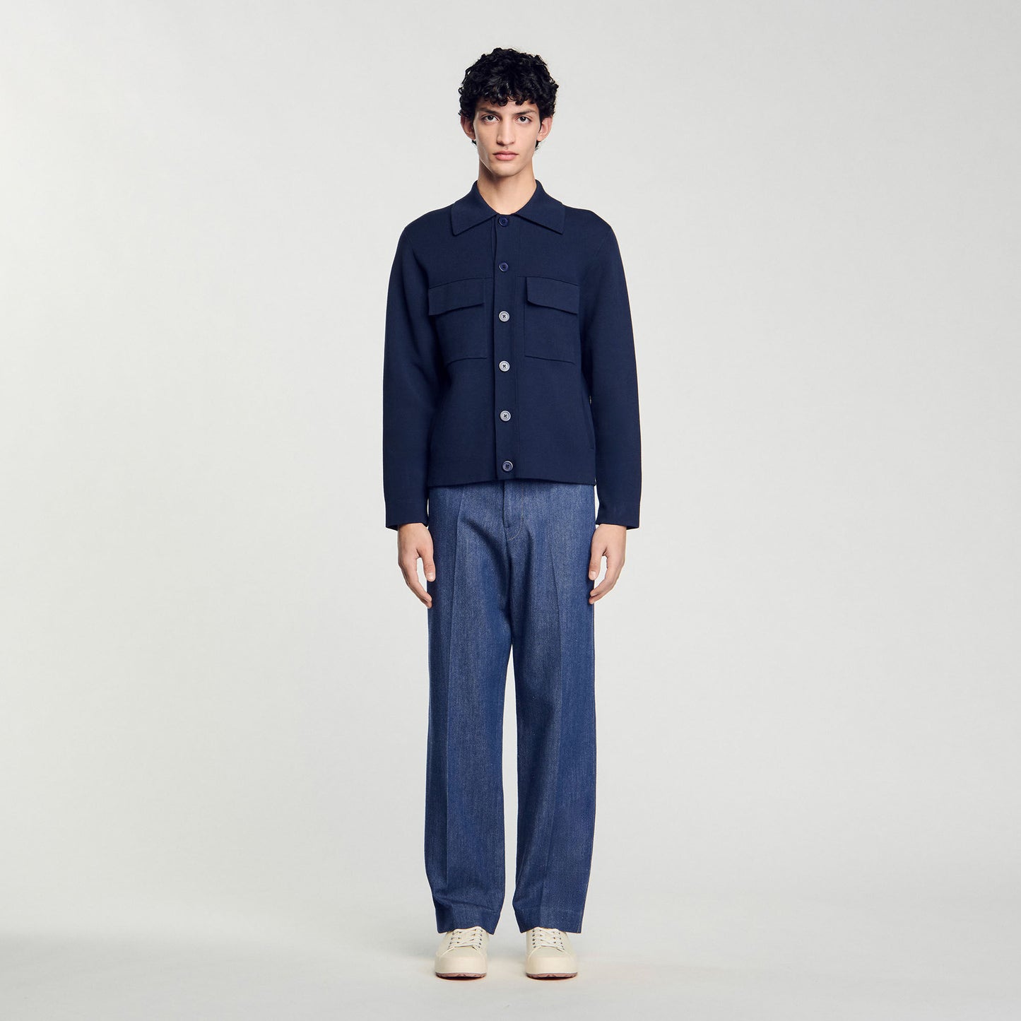 Home Cardigan Knit Jacket Midnight Blue
