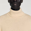 Yak Wool And Cashmere Turtleneck Jumper Beige