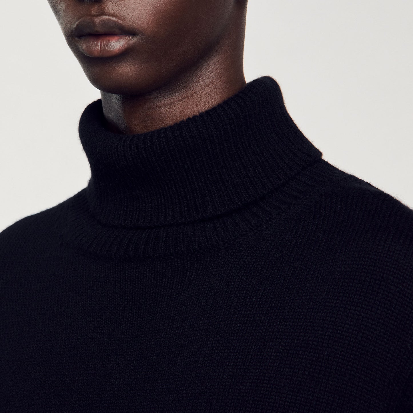 Wool And Cashmere Turtleneck Jumper Black