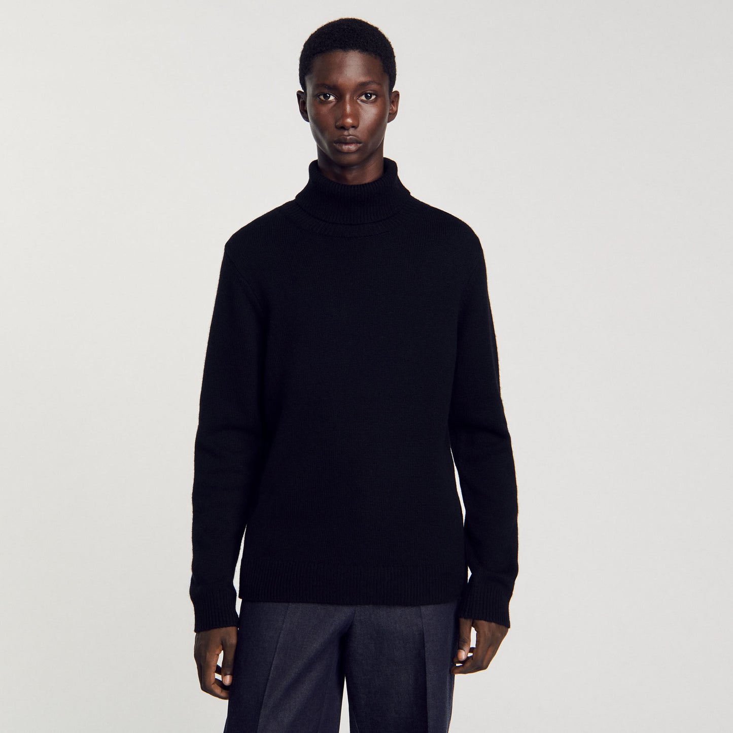 Wool And Cashmere Turtleneck Jumper Black
