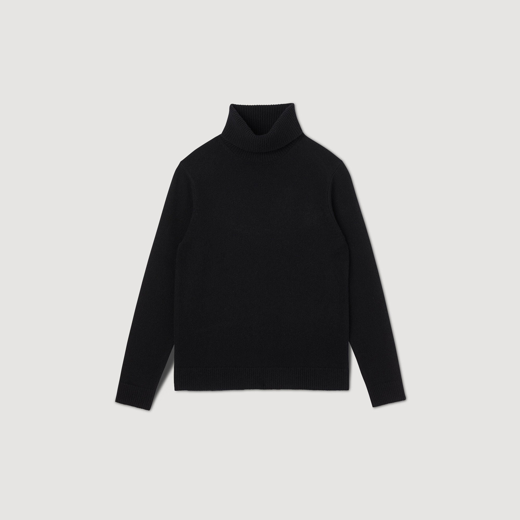 Wool And Cashmere Turtleneck Jumper Black
