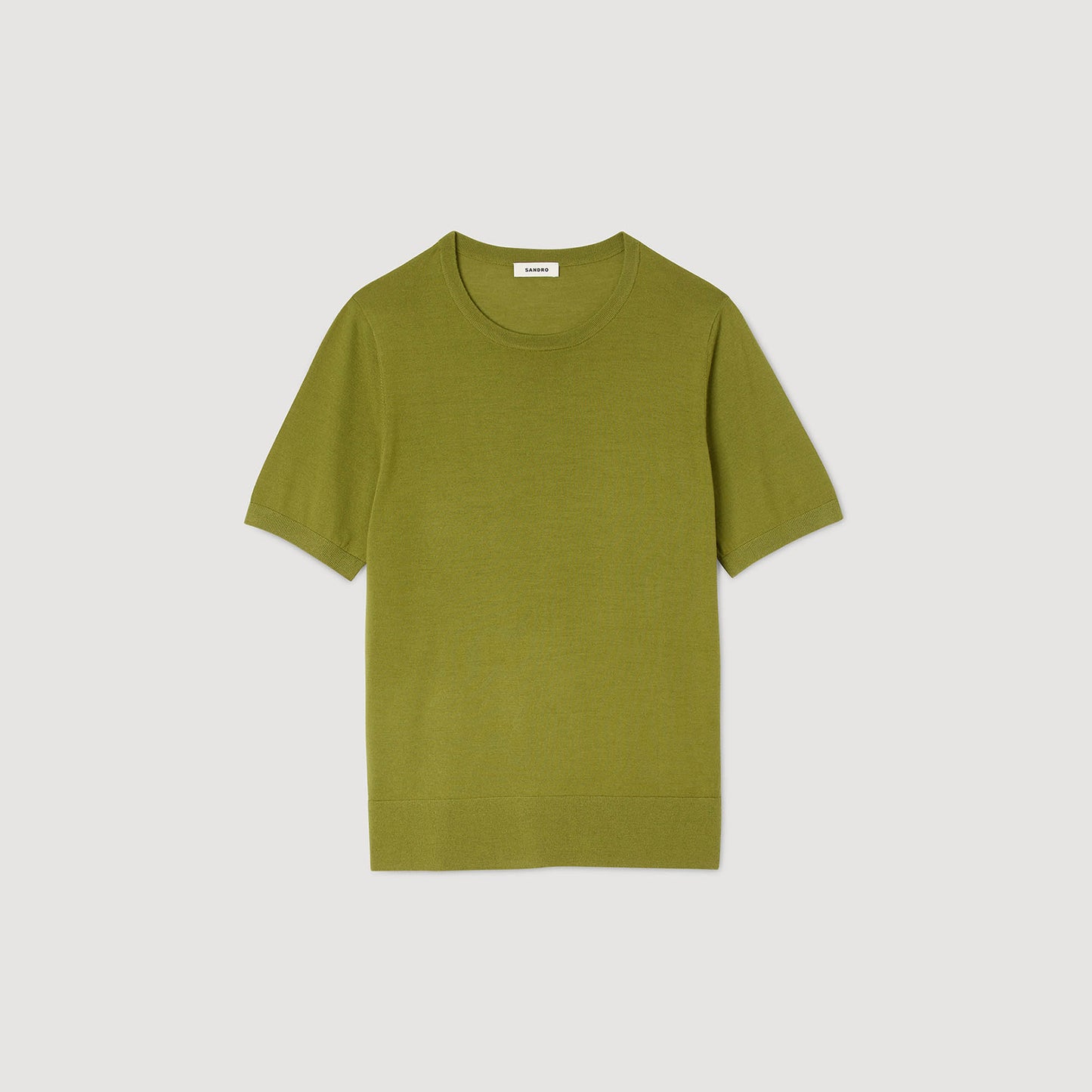 Merinos Tee Flowing Knit T-Shirt Super Grass