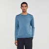 Pablo Crewneck Fine Knit Jumper Blue Office