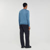 Pablo Crewneck Fine Knit Jumper Blue Office