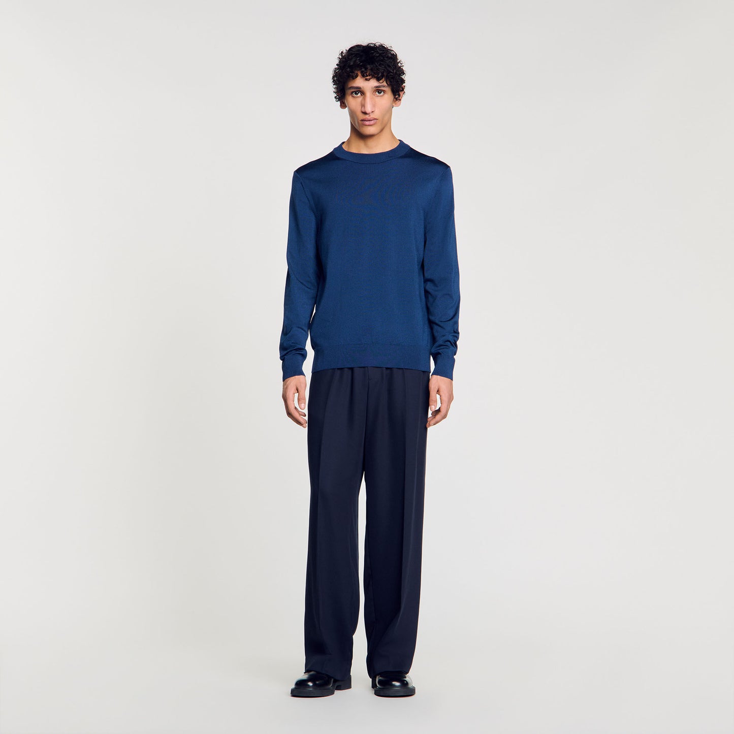 Fine Knit Jumper Royal Blue