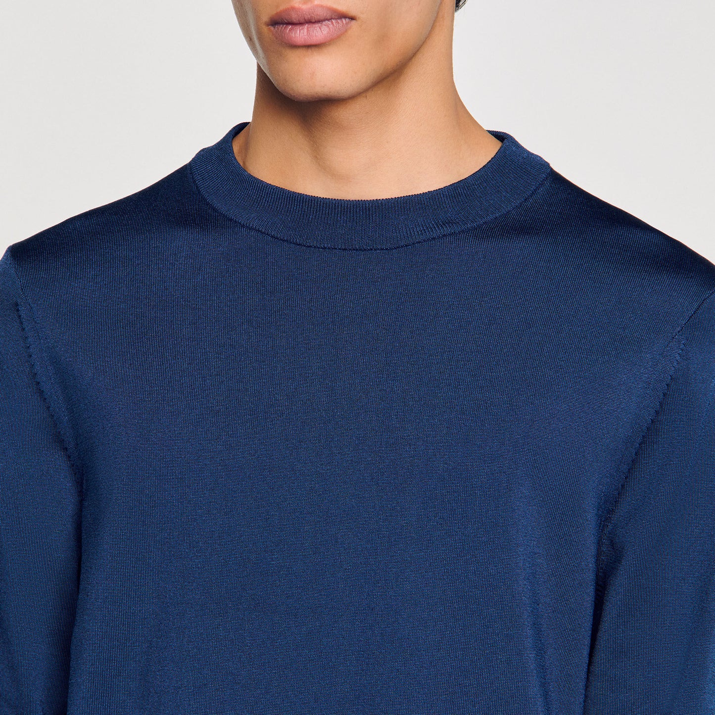 Fine Knit Jumper Royal Blue