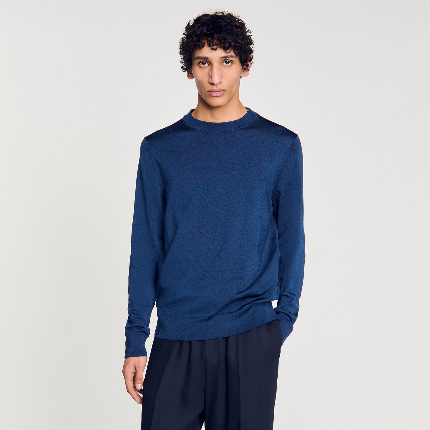 Fine Knit Jumper Royal Blue