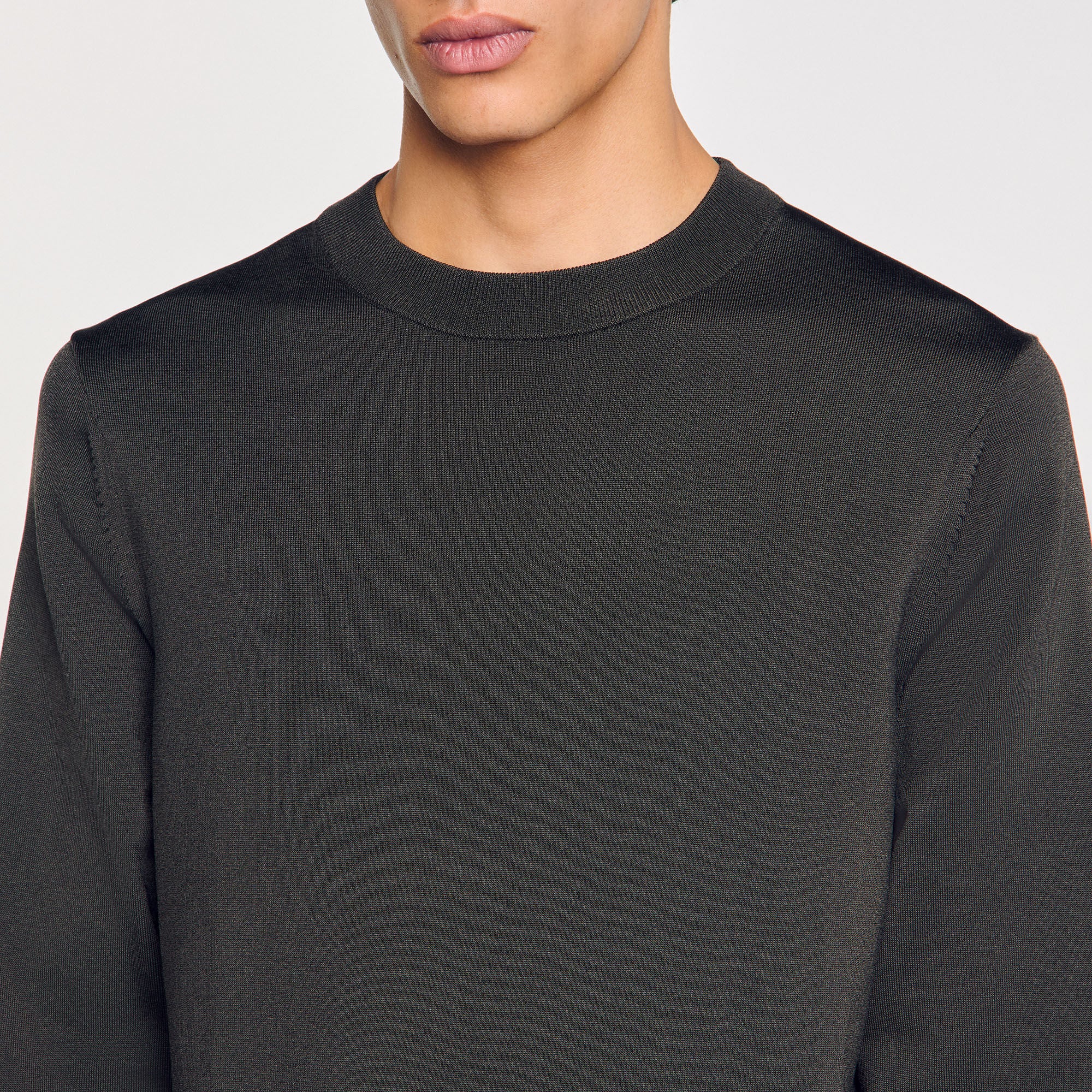 Pablo Crewneck Fine Knit Jumper Black