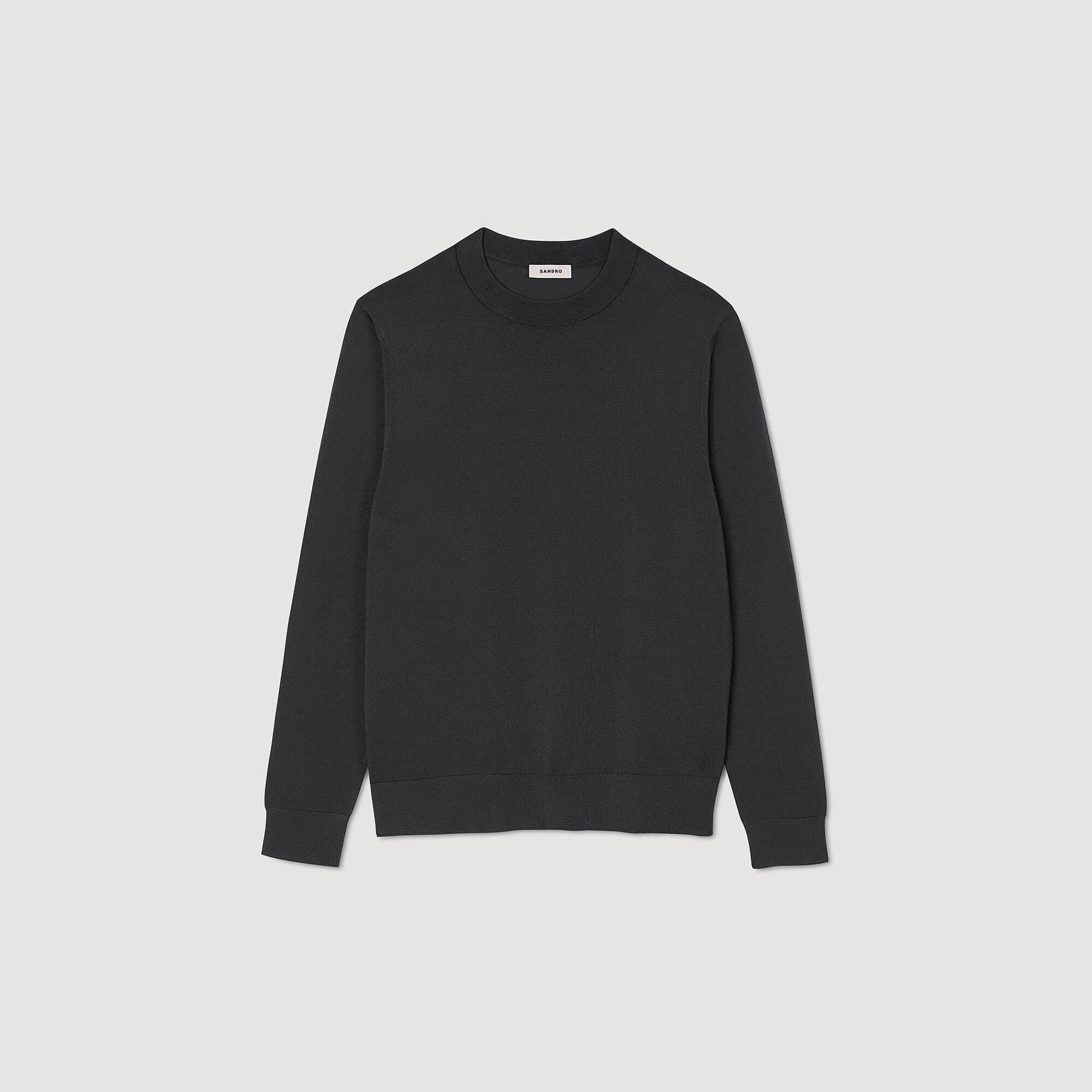 Pablo Crewneck Fine Knit Jumper Black