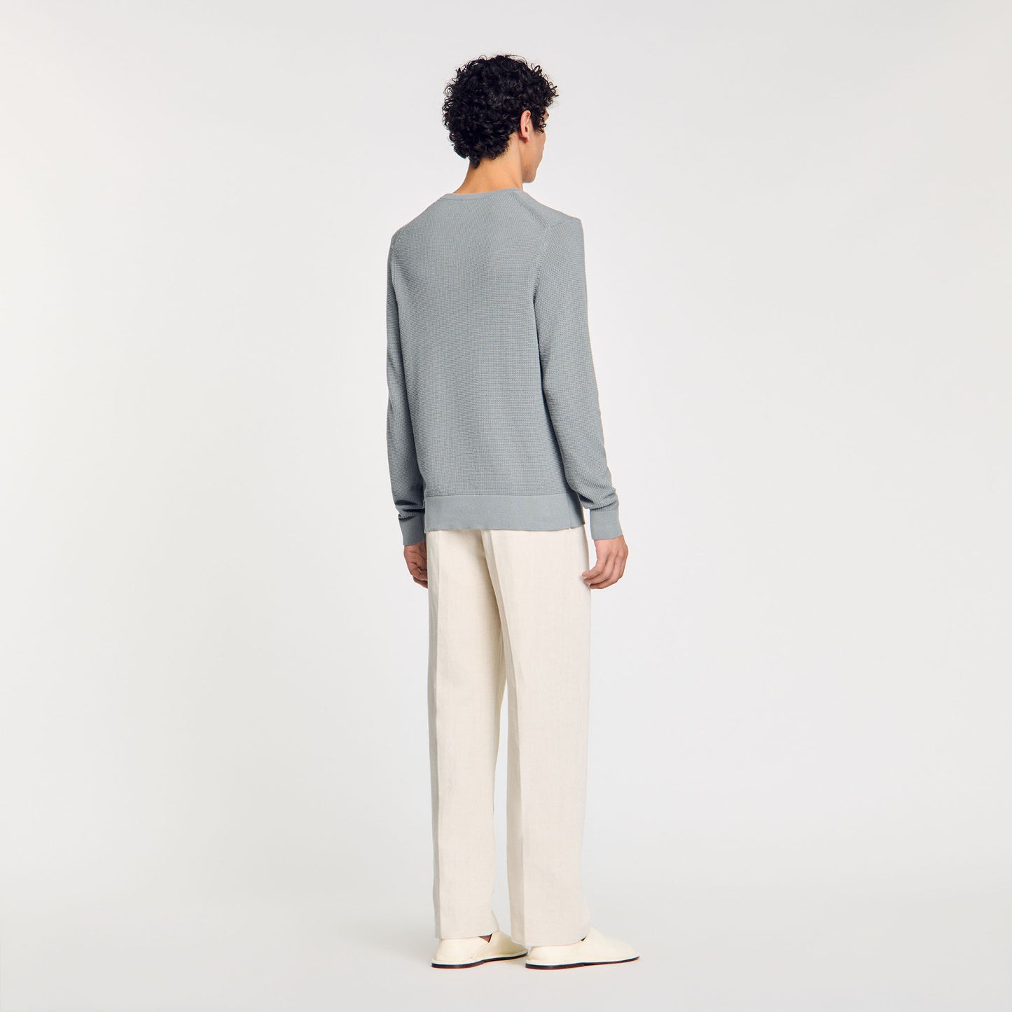 Textured Knit Jumper Lime
