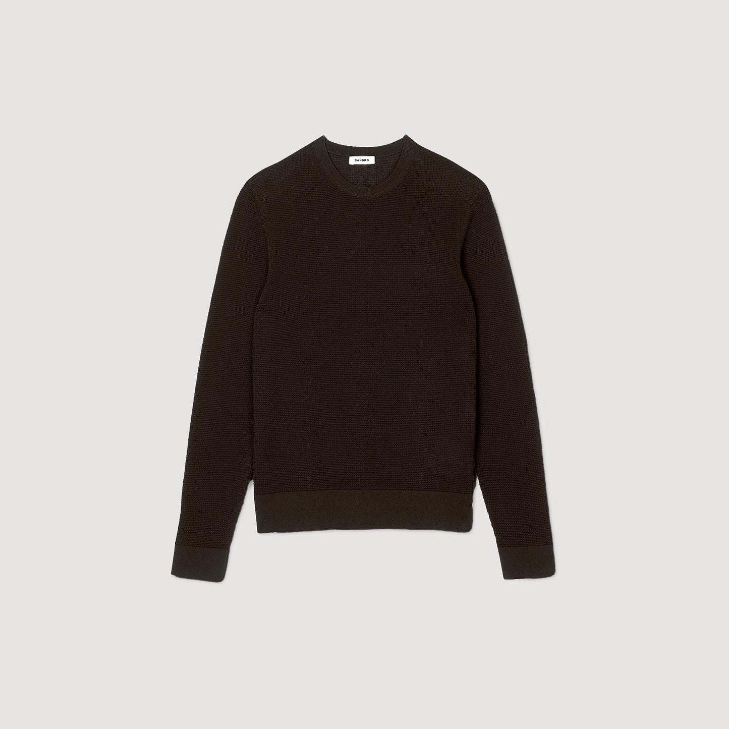 Textured Knit Jumper Dark Kaki