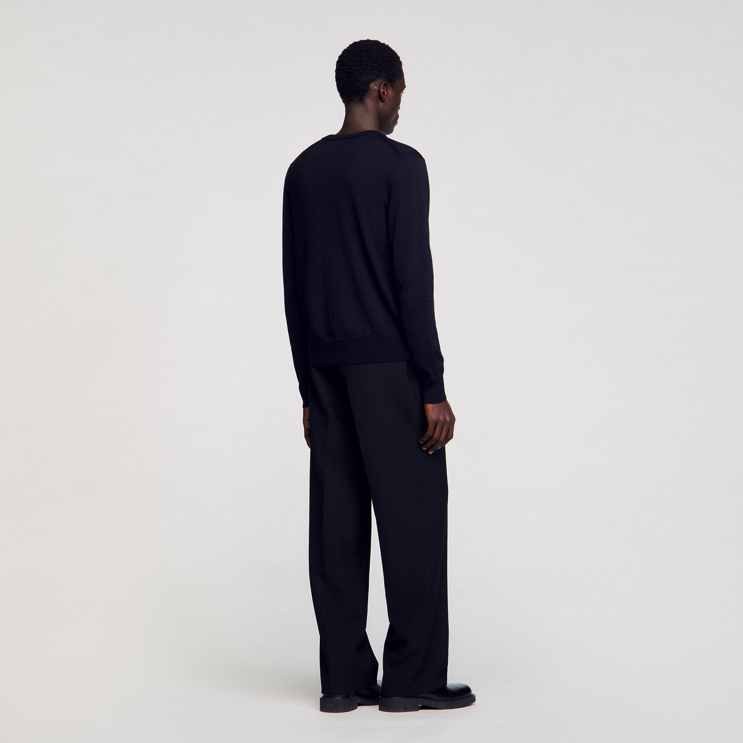 Crew Merinos Wool jumper Navy Blue