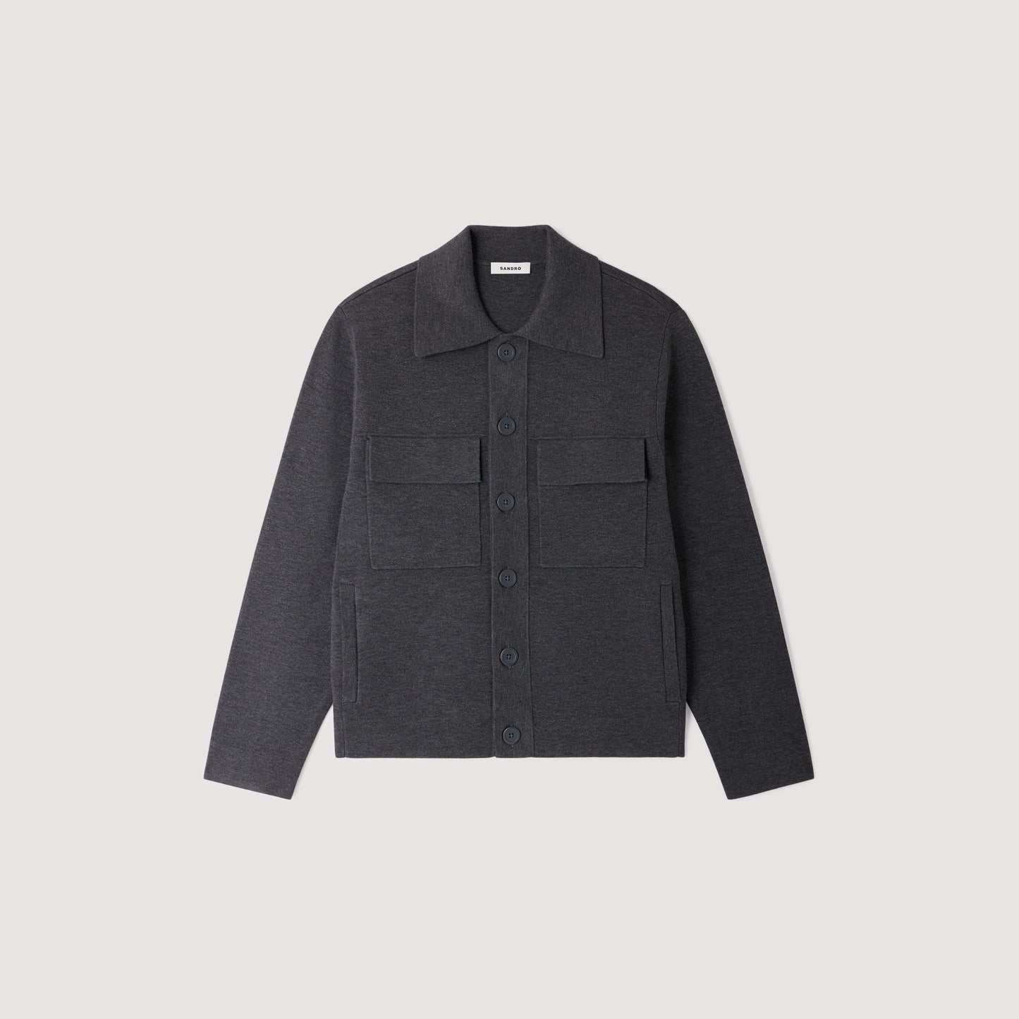 Home Cardigan Milano Knit Jacket Dark Grey