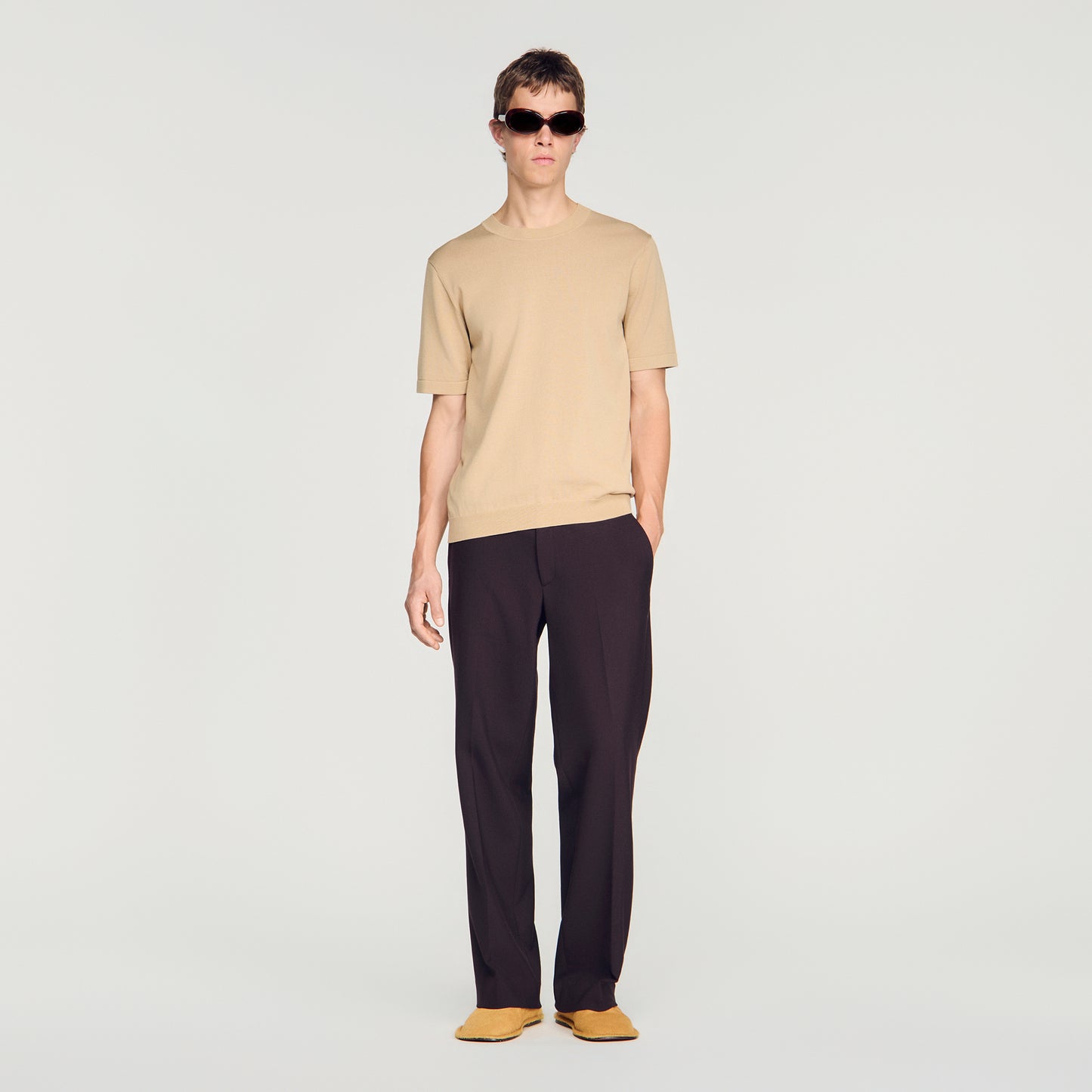 Pablo Tee Cotton Knit Jumper Cappucino