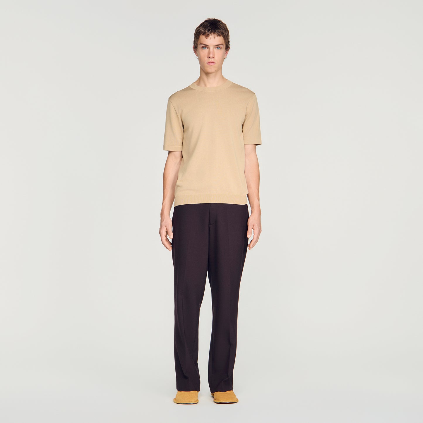 Pablo Tee Cotton Knit Jumper Cappucino