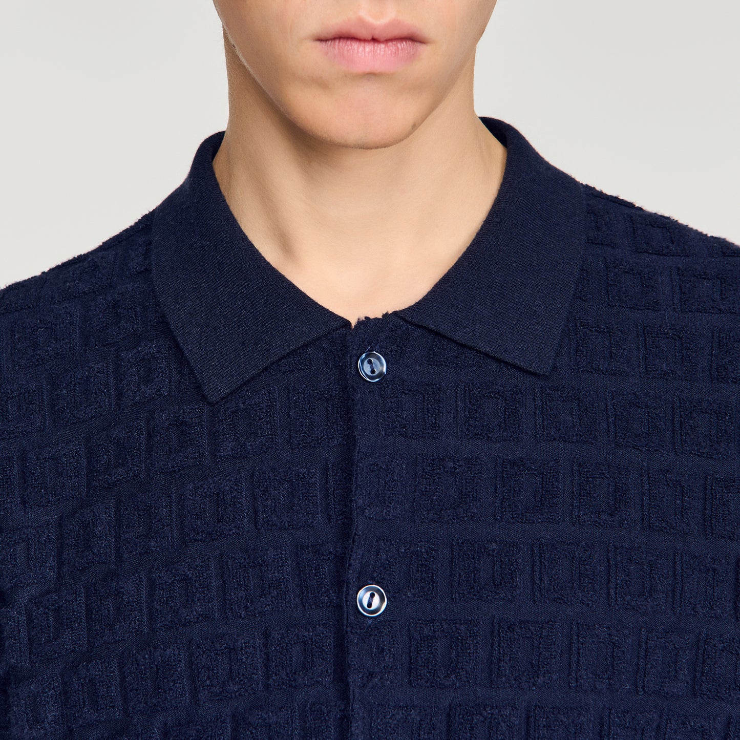 Sponge Shirt Mc Knit Jumper Navy Blue