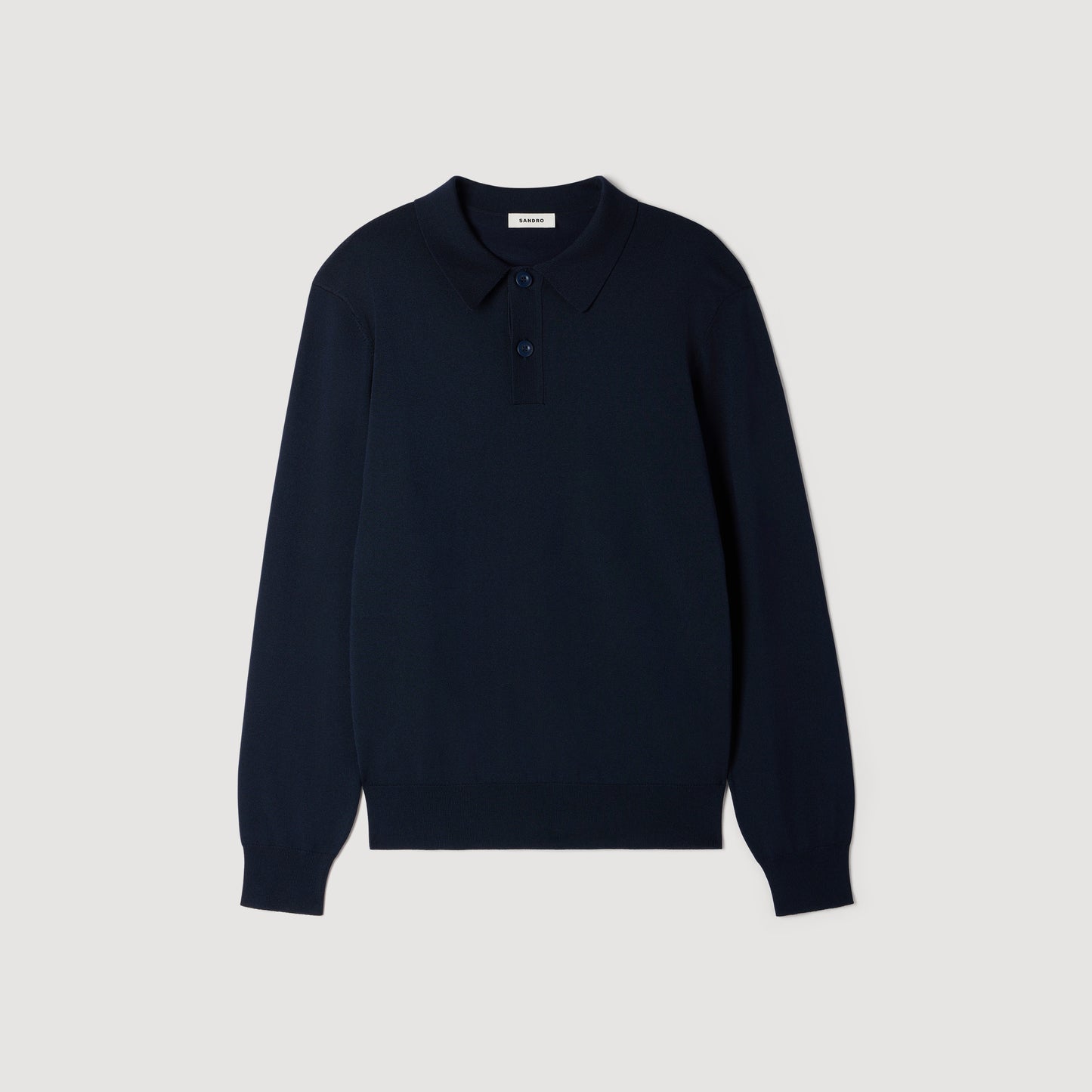 Pablo Polo Ls Long-sleeved polo shirt Navy Blue