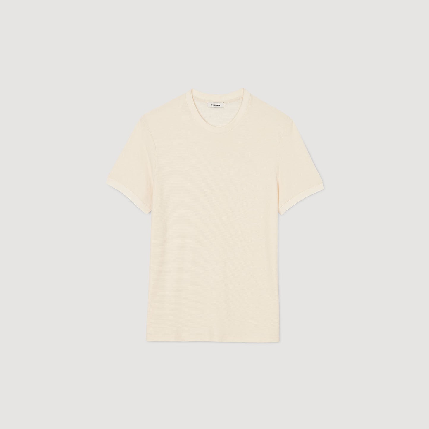 Silvio Round Neck T-Shirt Ivory.