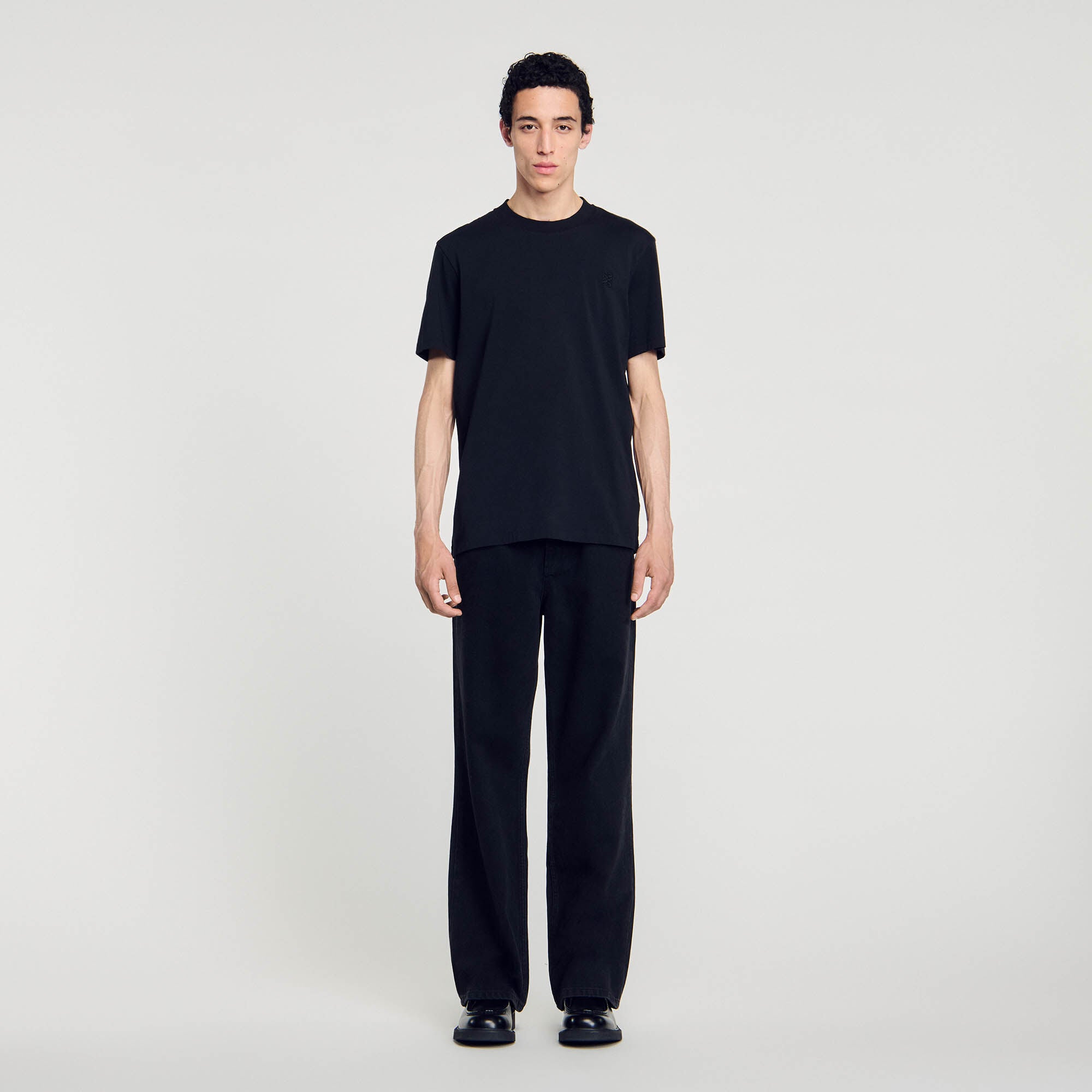 Dual Gender Tee Cotton T-Shirt Black