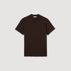 Rubber Sandro Tee Cotton T-Shirt With Logo Chocolate
