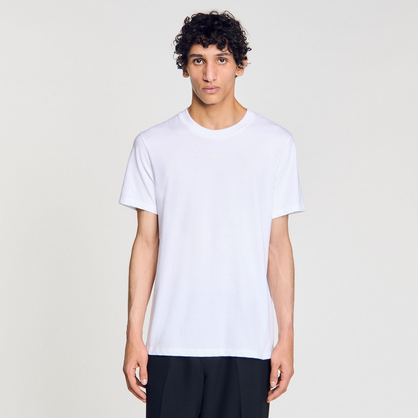 Cotton T-Shirt With Logo Optic White
