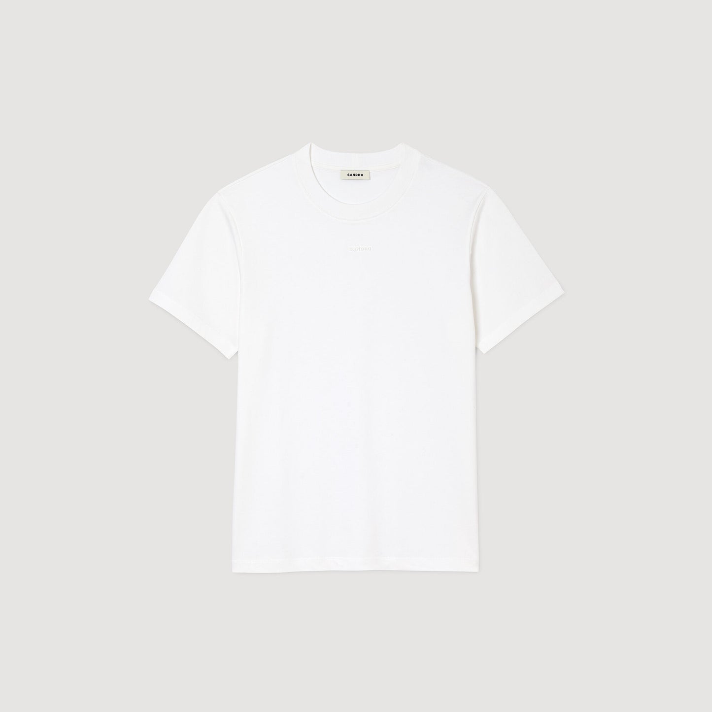 Cotton T-Shirt With Logo Optic White