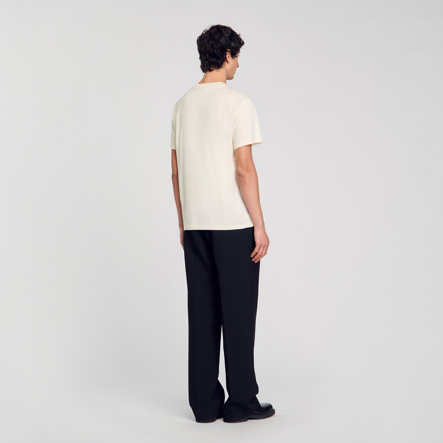 Vintage Flower Tee T-Shirt With Flower Detail Ivory.