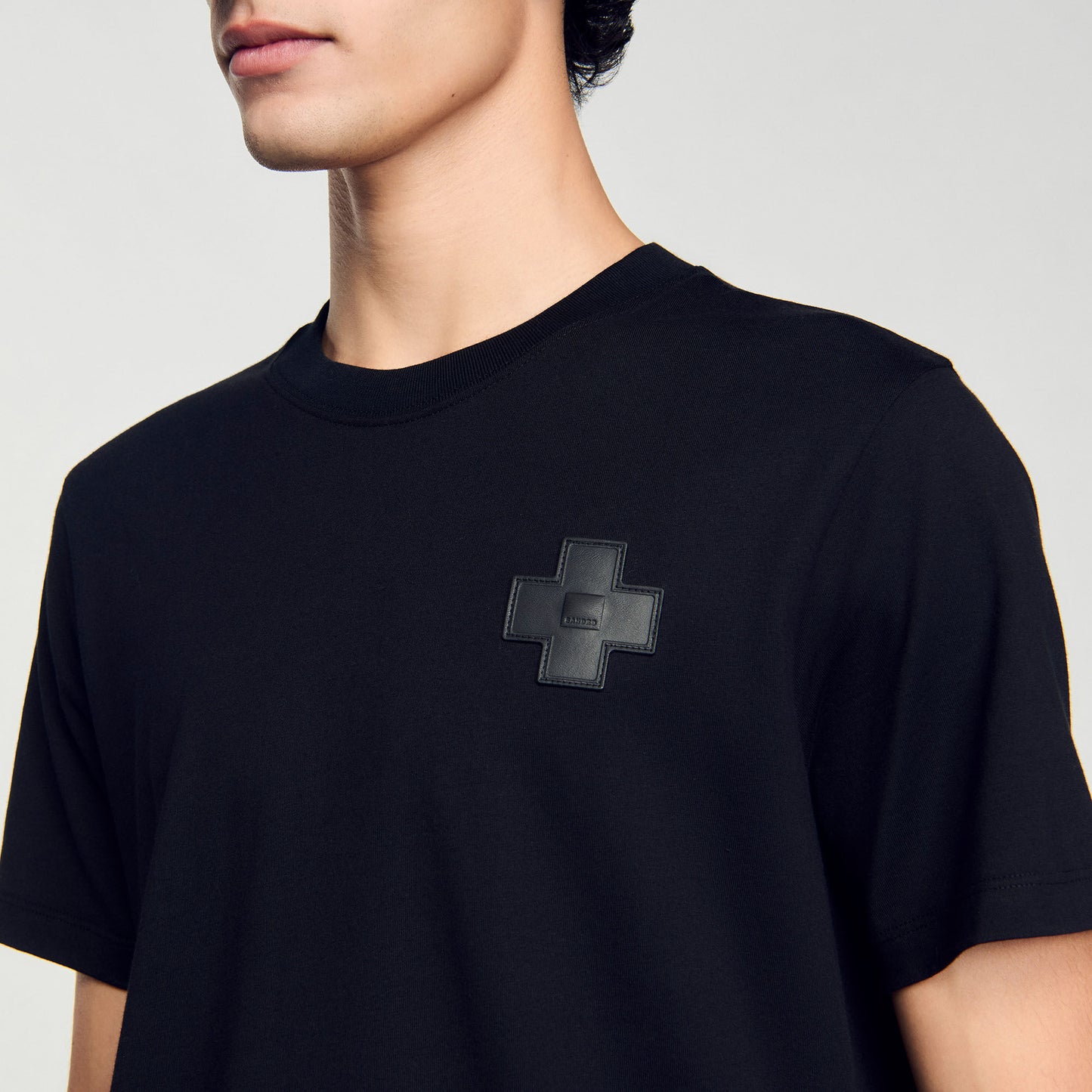 Tshirt Cross Patch Cross T-Shirt Black