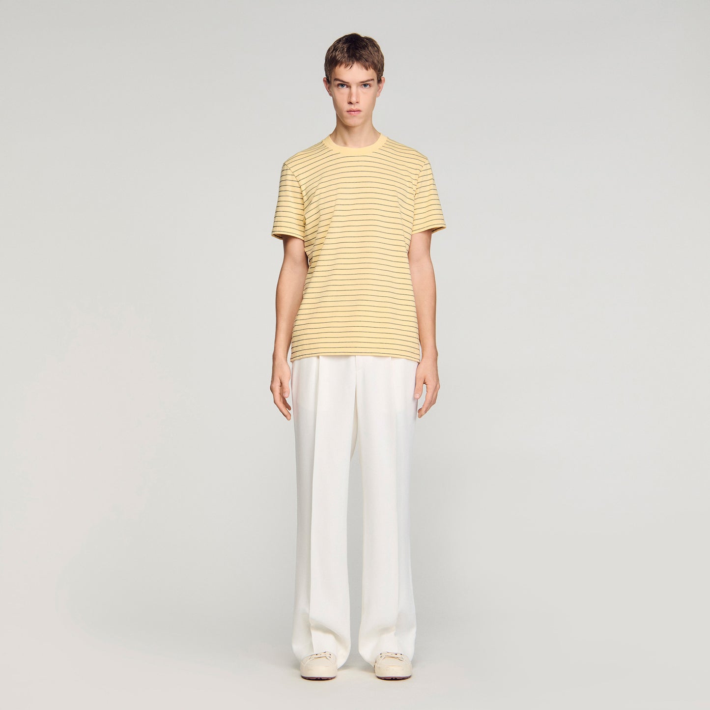 Striped T Shirt Yellow Black