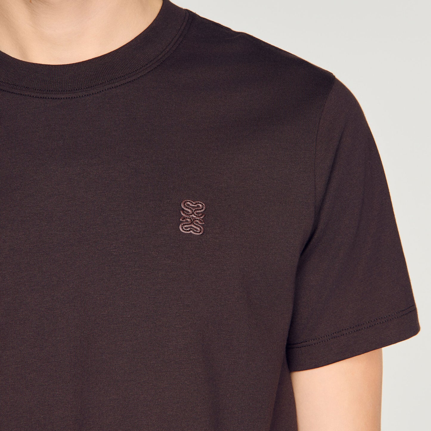Tshirt Tonal Patch 4S T-shirt Chocolate