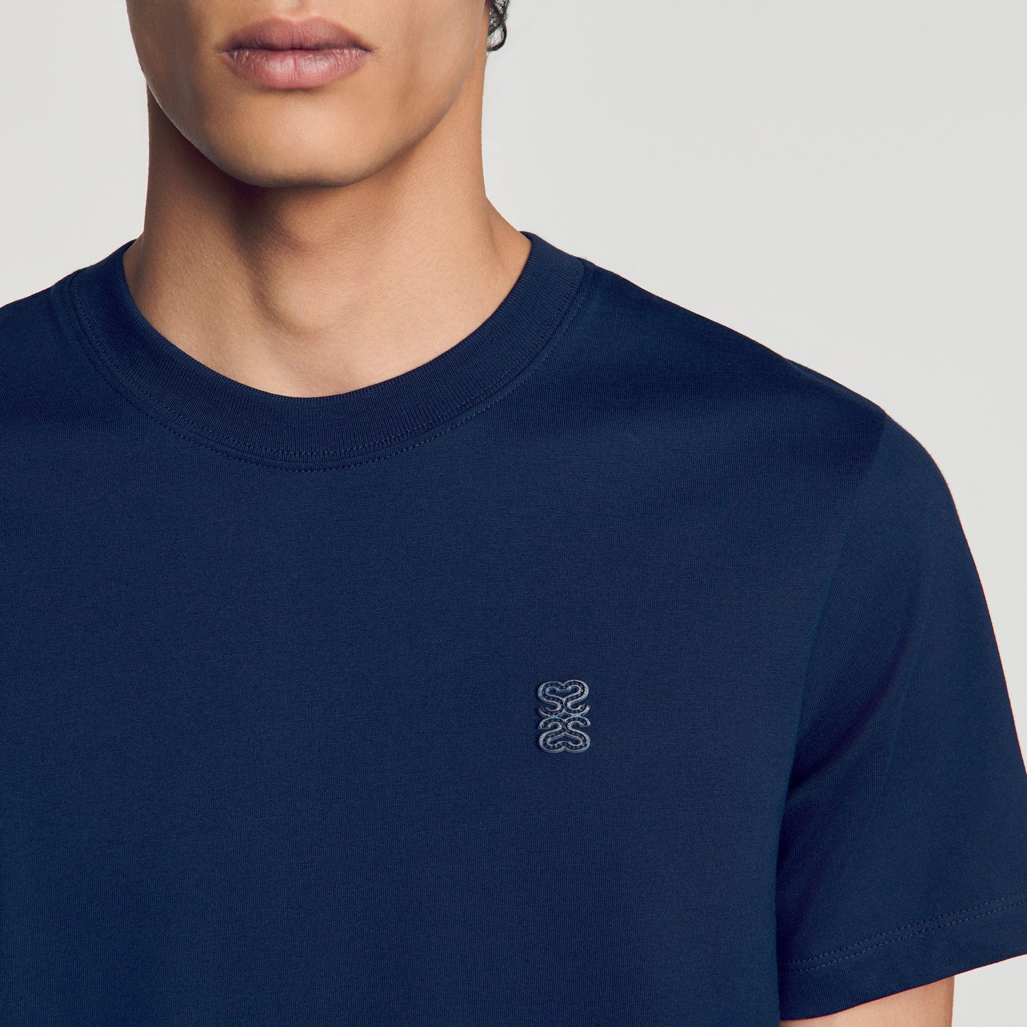 Tshirt Tonal Patch 4S Cotton Logo T-Shirt Royal Blue