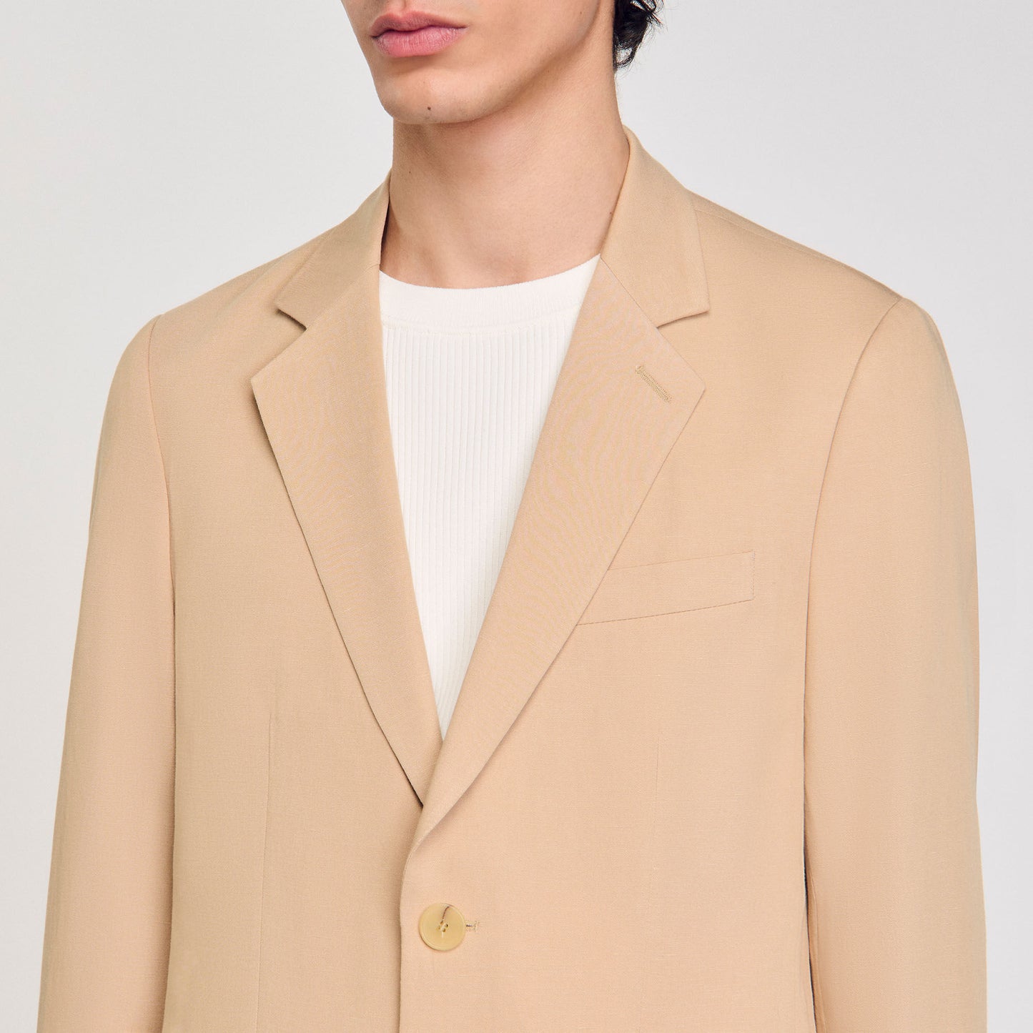 Formal Linen Suit Jacket Nut