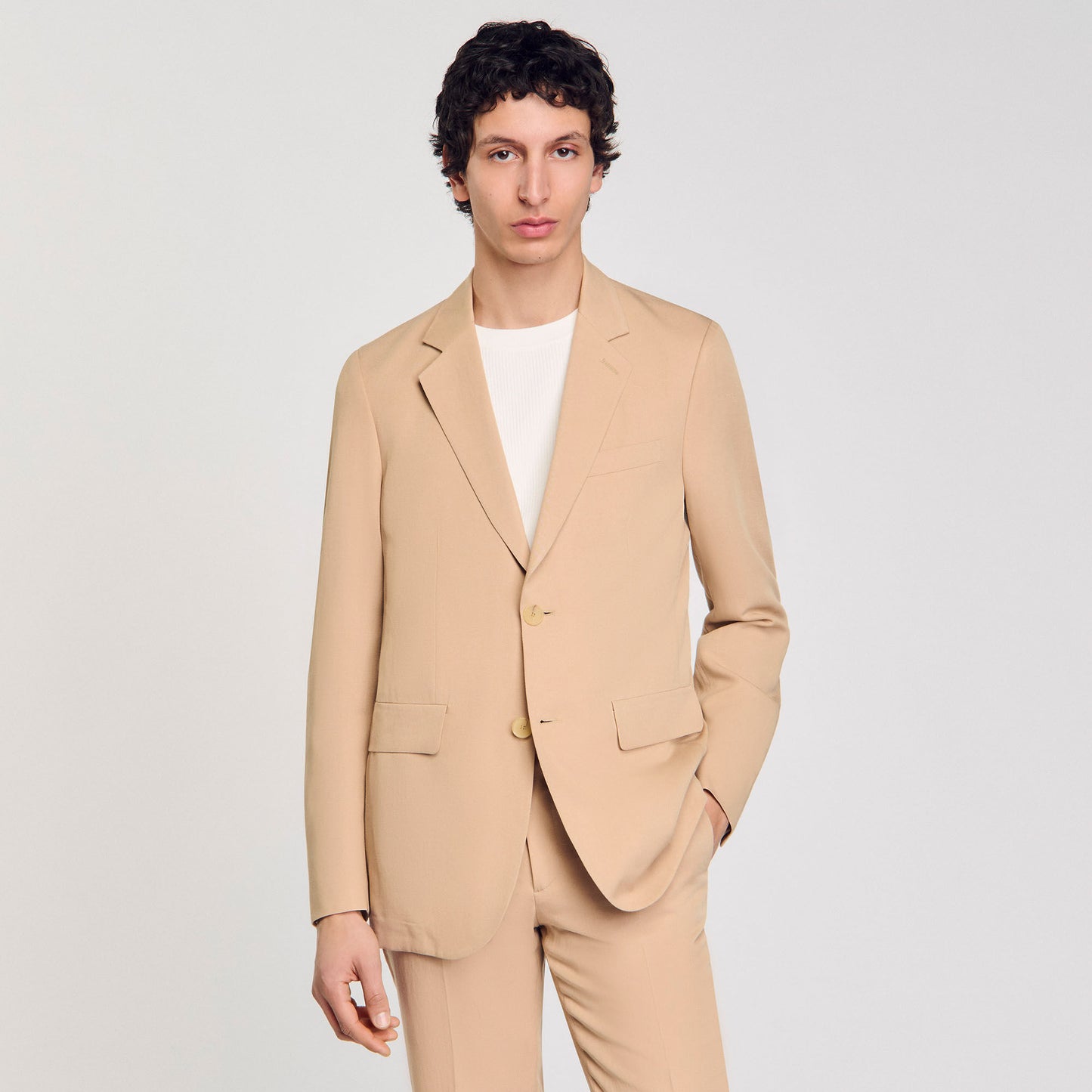 Formal Linen Suit Jacket Nut