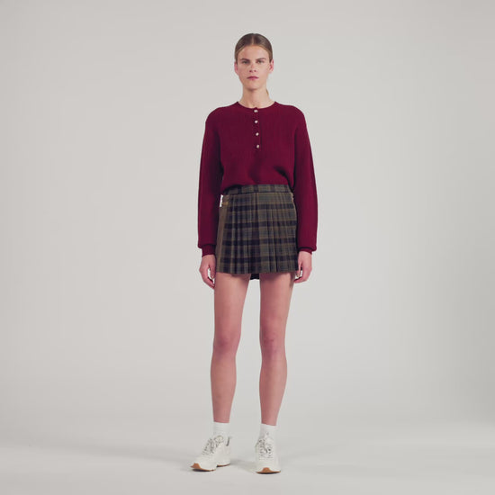 Brandon Wool And Cashmere Jumper Bordeaux