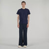 Rubber Sandro Tee Cotton T-Shirt With Logo Midnight Blue